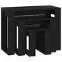 Voir la diapositive 2 : VIDAXL Tables gigognes 3 pcs Noir Bois d ingénierie