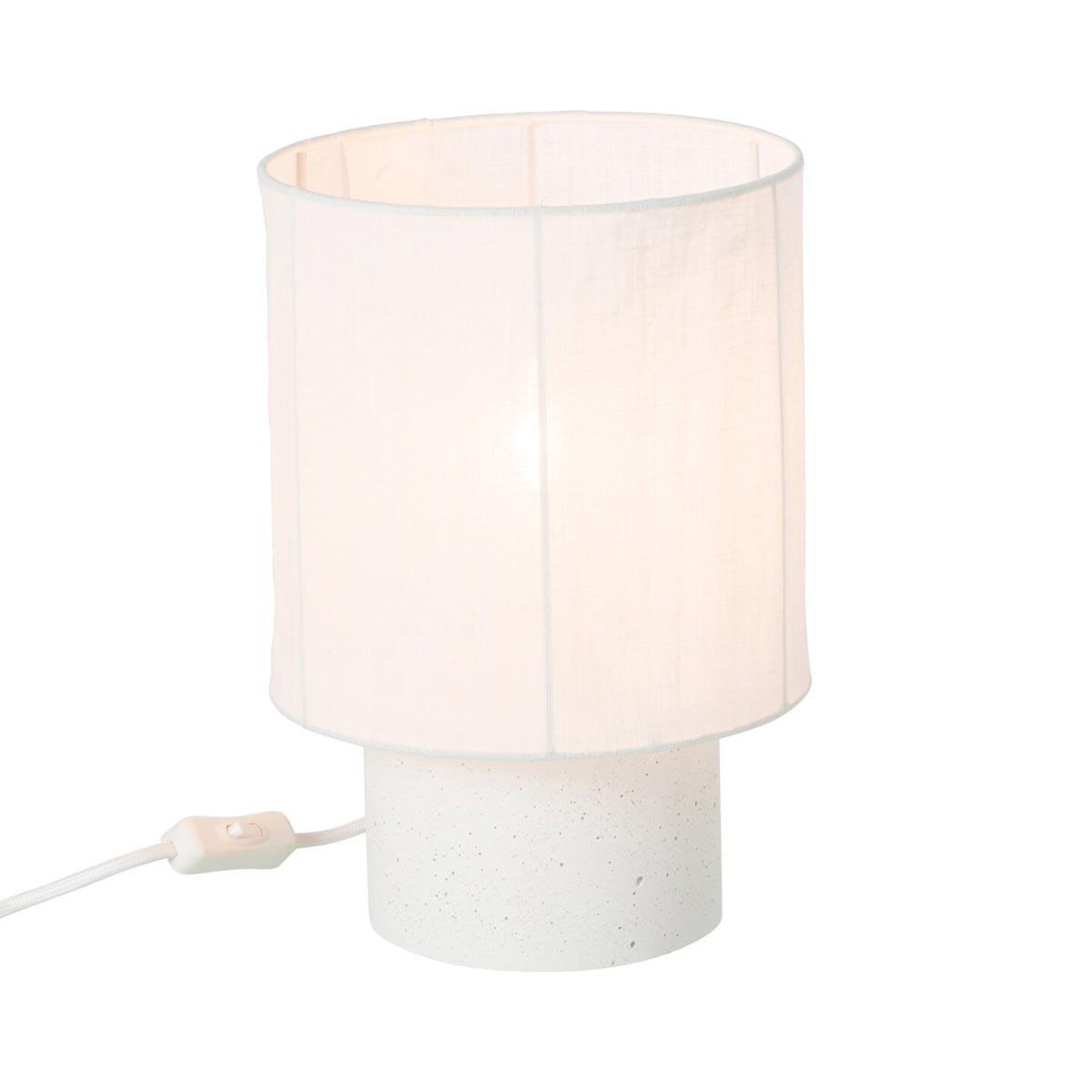 Voir la diapositive 2 : J-LINE Lampe à poser  havel  28cm blanc