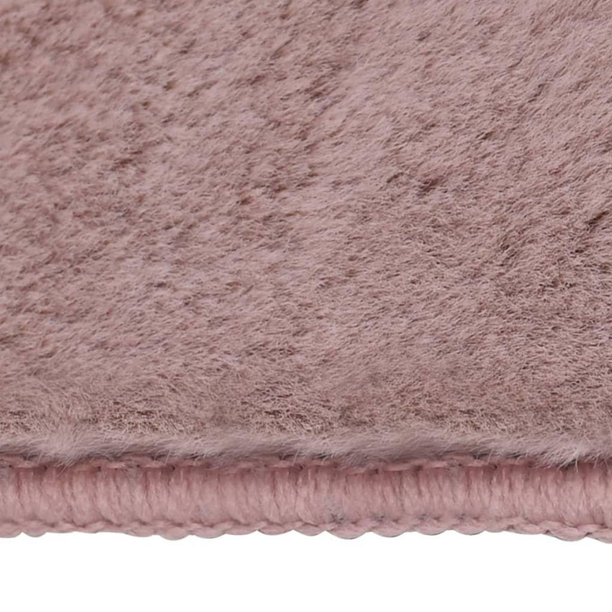 VIDAXL Tapis Fausse fourrure de lapin 200x300 cm Vieux rose