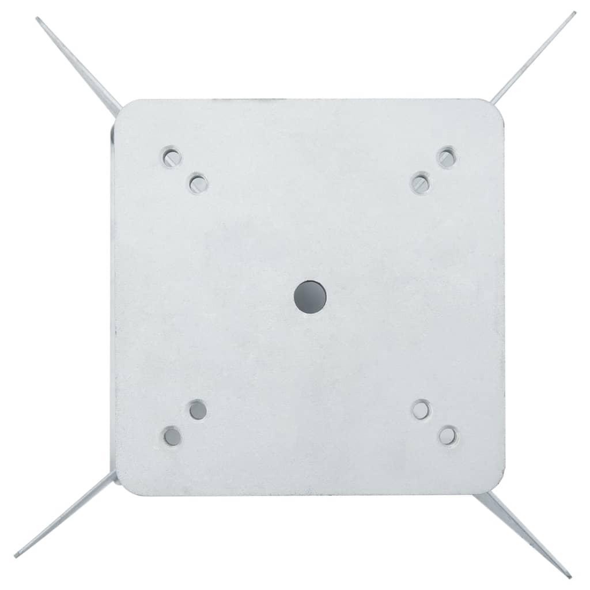 Voir la diapositive 4 : VIDAXL Base de parasol enterre argente 27,5x27,5x45 cm acier