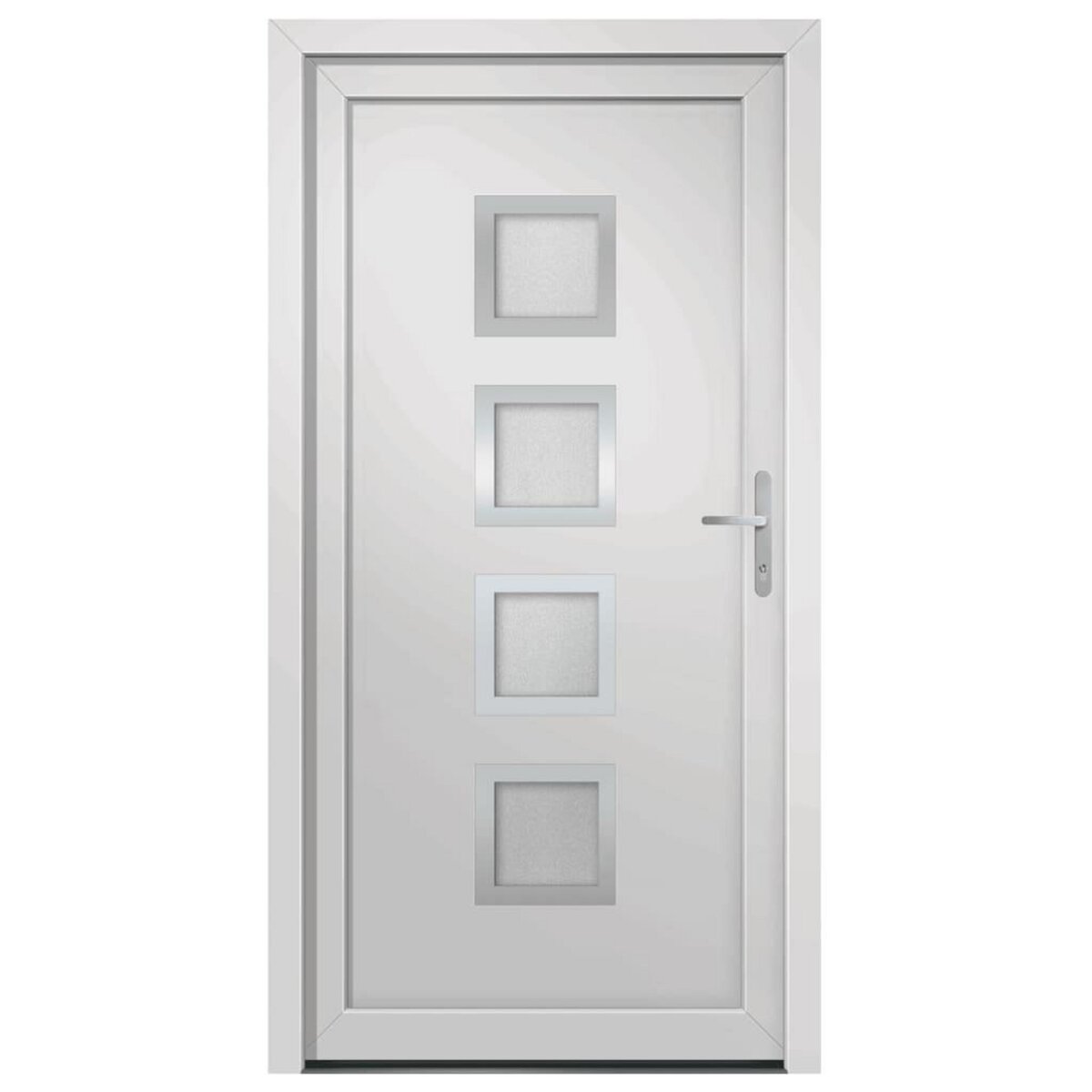 VIDAXL Porte d'entree Blanc 98x208 cm PVC
