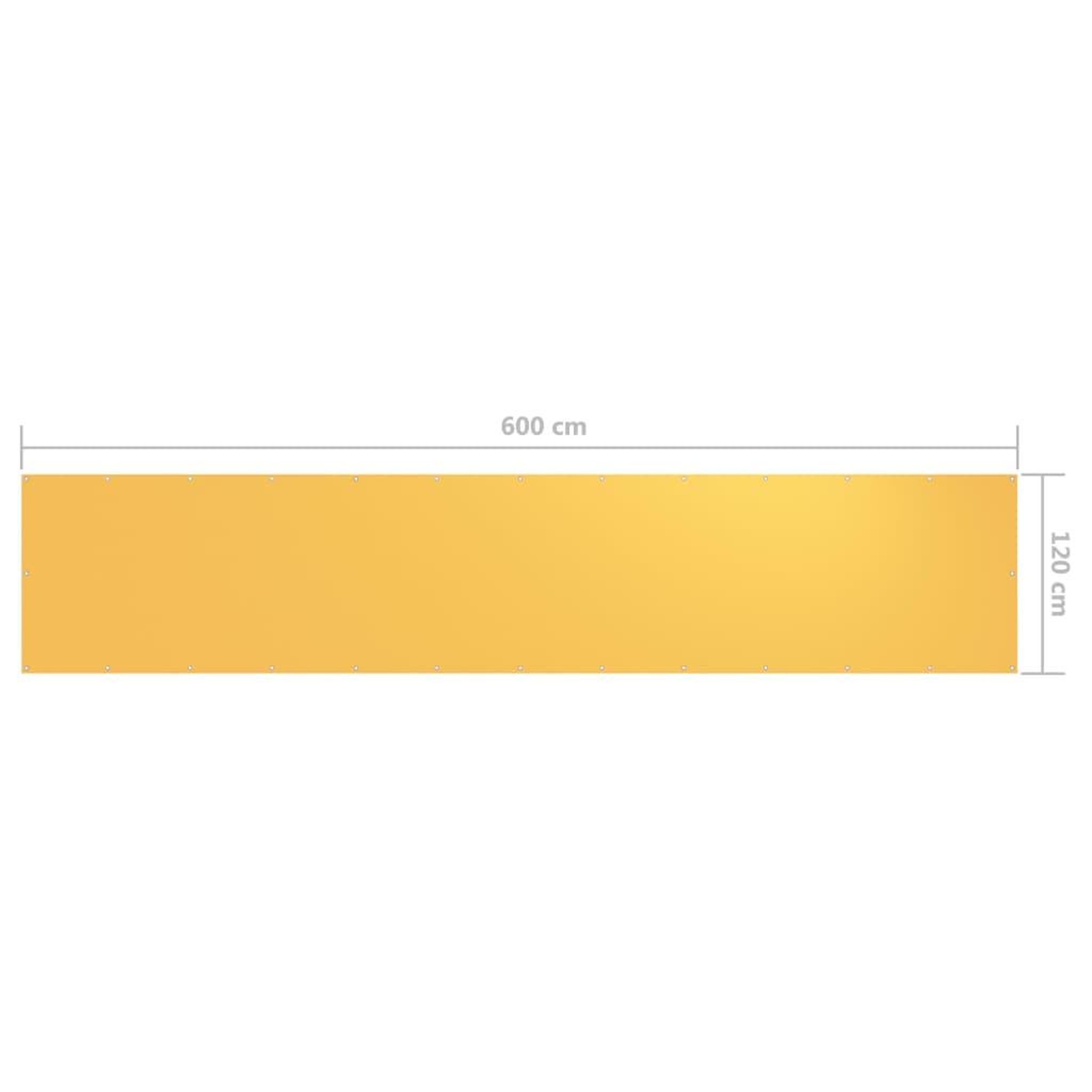Voir la diapositive 6 : VIDAXL Ecran de balcon Jaune 120x600 cm Tissu Oxford