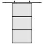 Voir la diapositive 2 : VIDAXL Porte coulissante avec kit de quincaillerie noir 102,5x205 cm