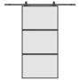 Voir la diapositive 2 : VIDAXL Porte coulissante avec kit de quincaillerie noir 102,5x205 cm