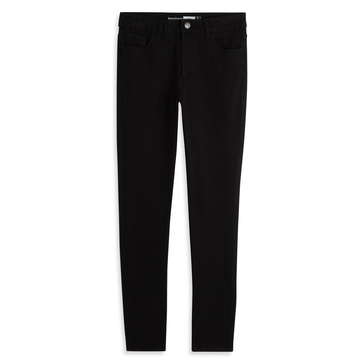 INEXTENSO Jean slim noir femme