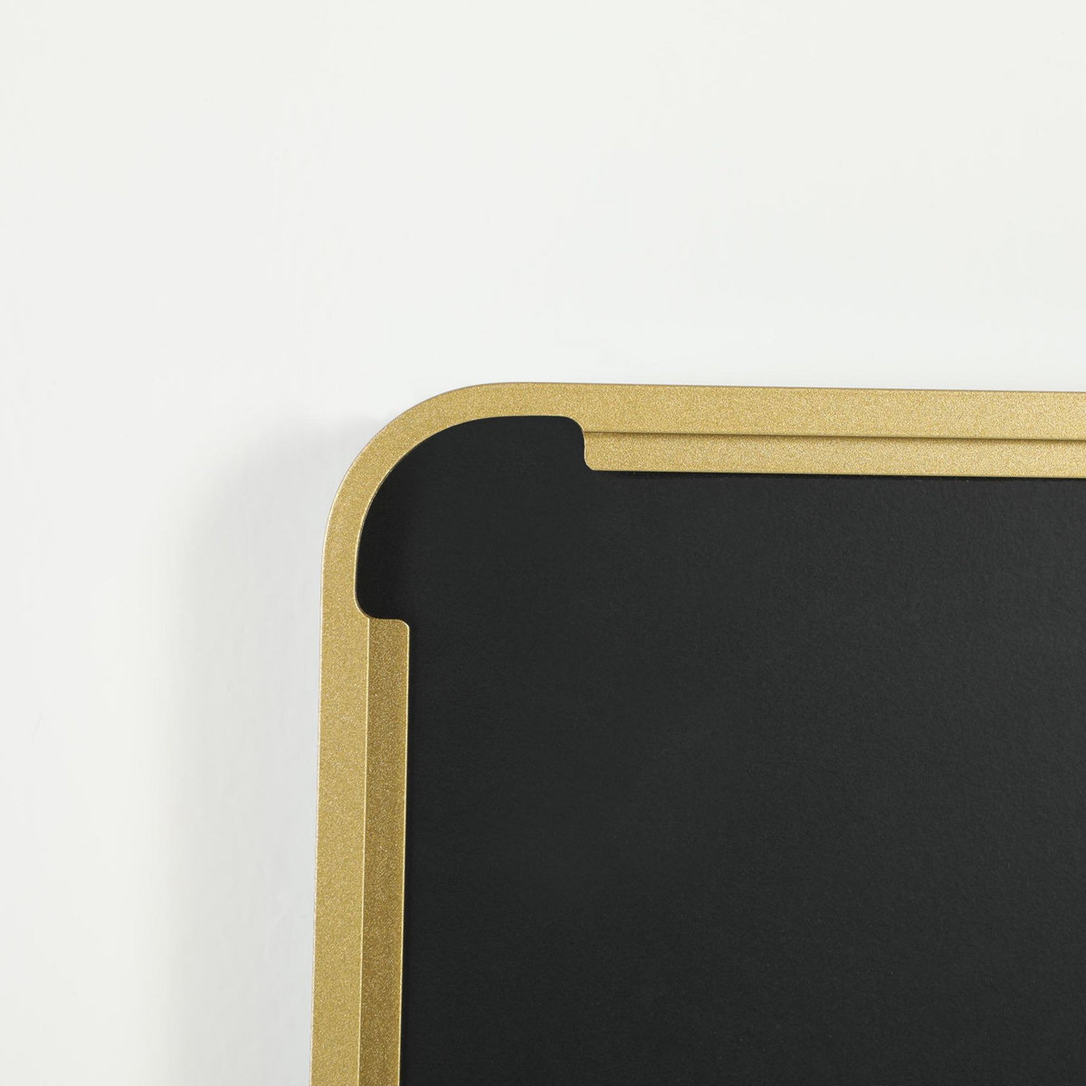 HOMCOM Miroir mural rectangulaire 50 x 70 cm cadre alliage aluminium doré