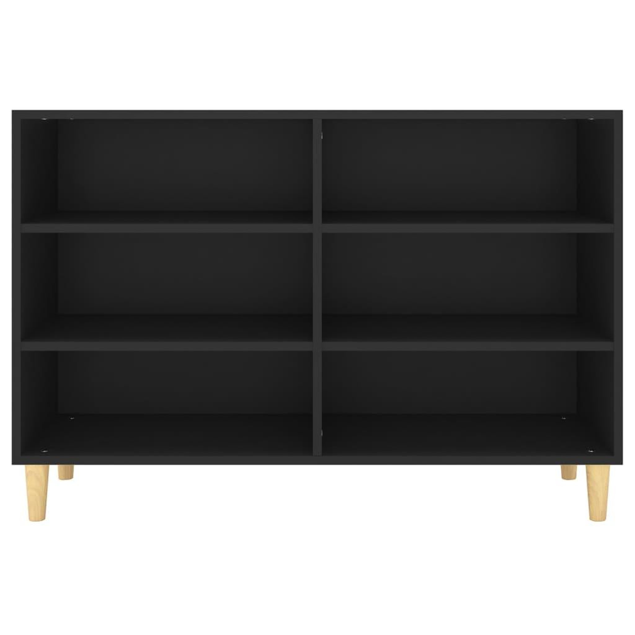 Voir la diapositive 4 : VIDAXL Buffet noir 103,5x35x70 cm bois d'ingenierie