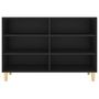 Voir la diapositive 4 : VIDAXL Buffet noir 103,5x35x70 cm bois d'ingenierie