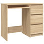 Voir la diapositive 2 : VIDAXL Bureau Chene sonoma 90x45x76 cm Bois d'ingenierie