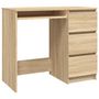Voir la diapositive 2 : VIDAXL Bureau Chene sonoma 90x45x76 cm Bois d'ingenierie
