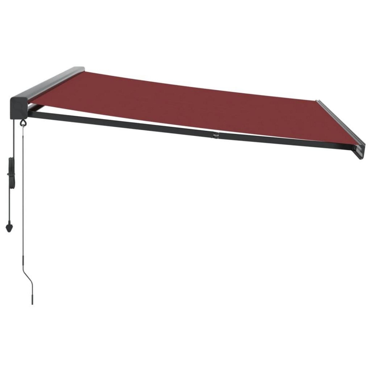 VIDAXL Auvent retractable automatique bordeaux 400x300 cm