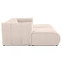 Voir la diapositive 5 : LISA DESIGN Debbie - canapé modulable droit 3 places avec double méridienne - assise profonde - en tissu texturé