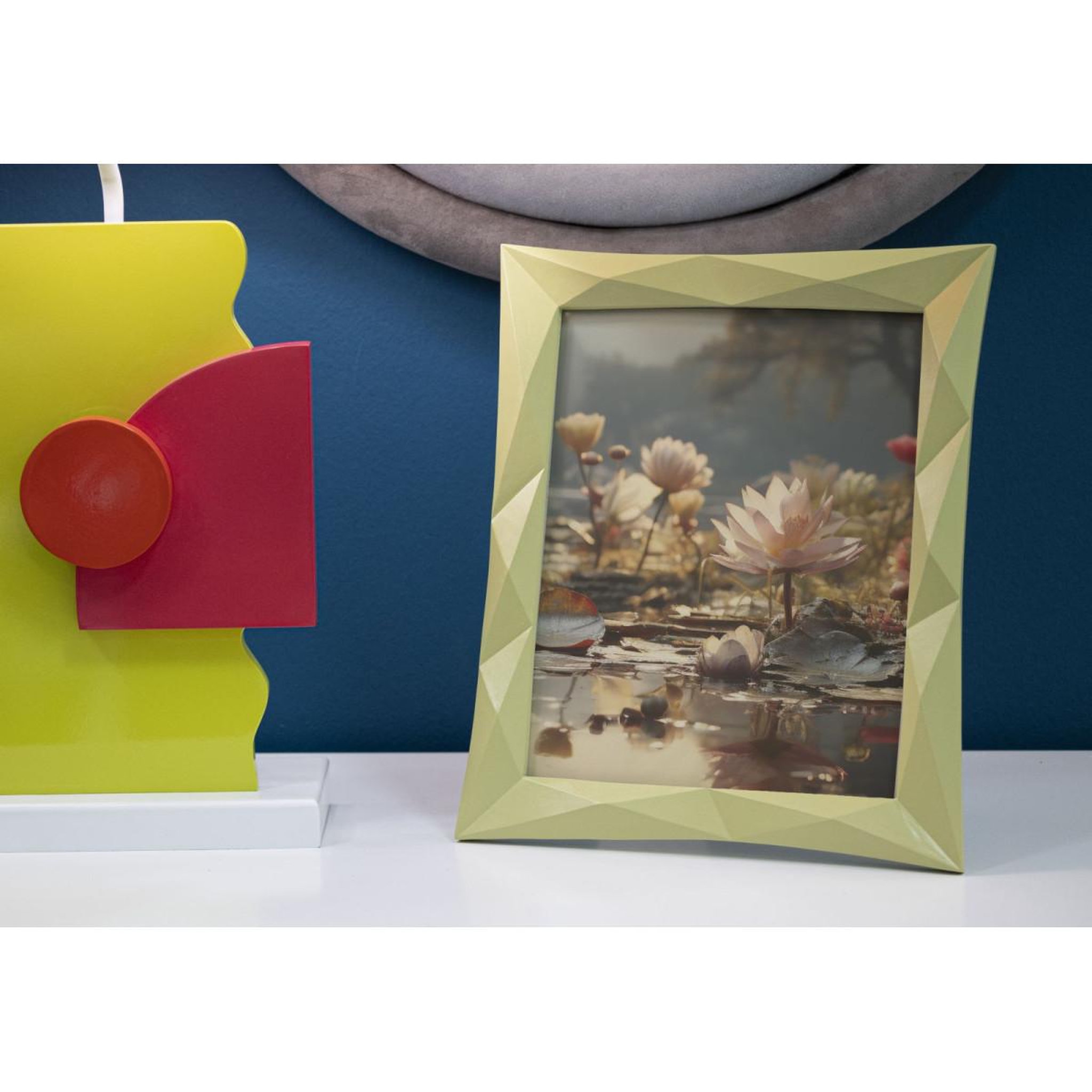 Voir la diapositive 5 : Paris Prix Cadre photo déco en résine  greeny  20x25cm vert