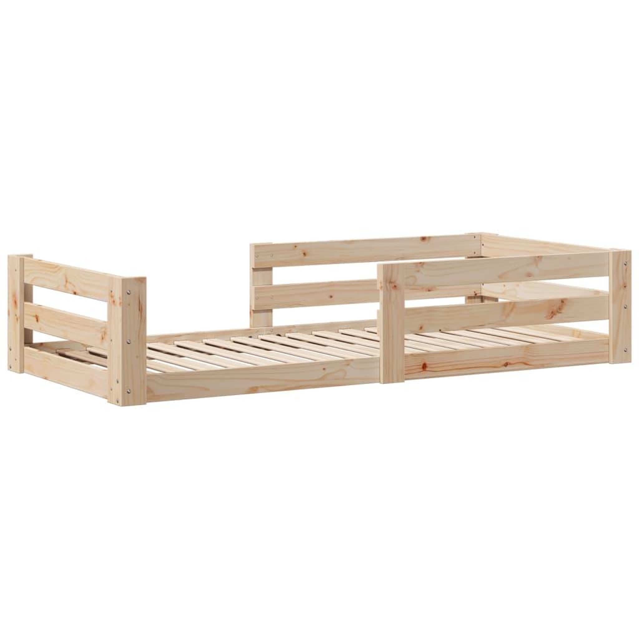 Voir la diapositive 3 : VIDAXL Cadre de lit sans matelas 80x200 cm bois massif de pin