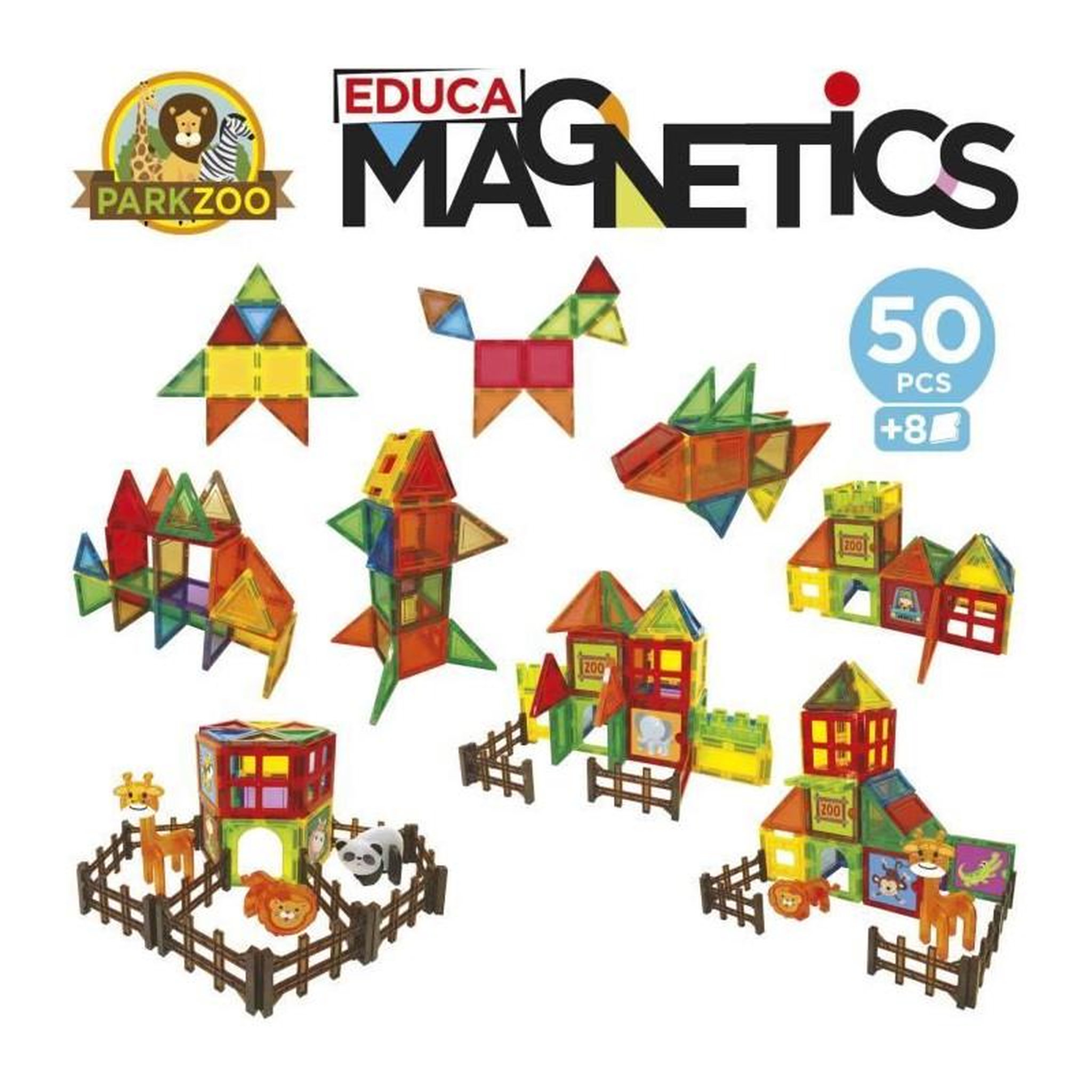 Voir la diapositive 3 : EDUCA Educa Magnetics Zoo 50 pcs