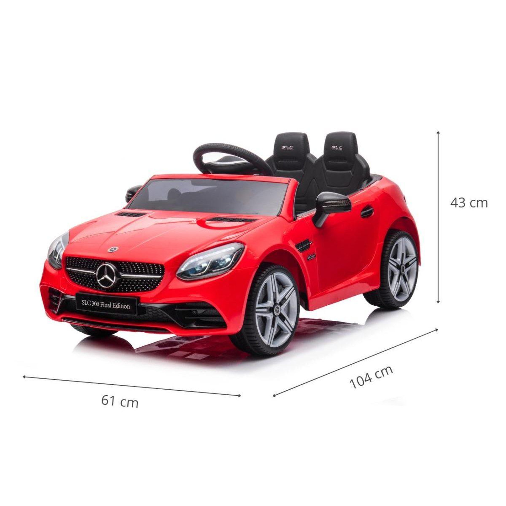 Voir la diapositive 3 : MILLY MALLY Voiture electrique mercedes-benz slc rouge