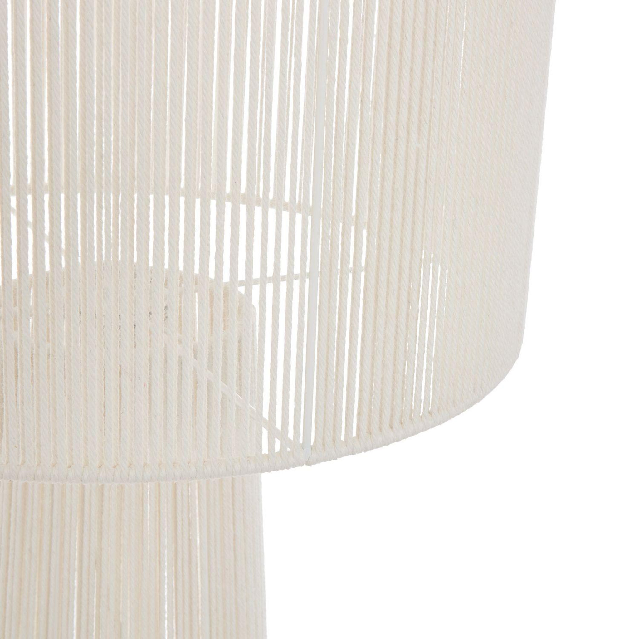 Voir la diapositive 4 : ATMOSPHERA Lampadaire en corde adria - blanc