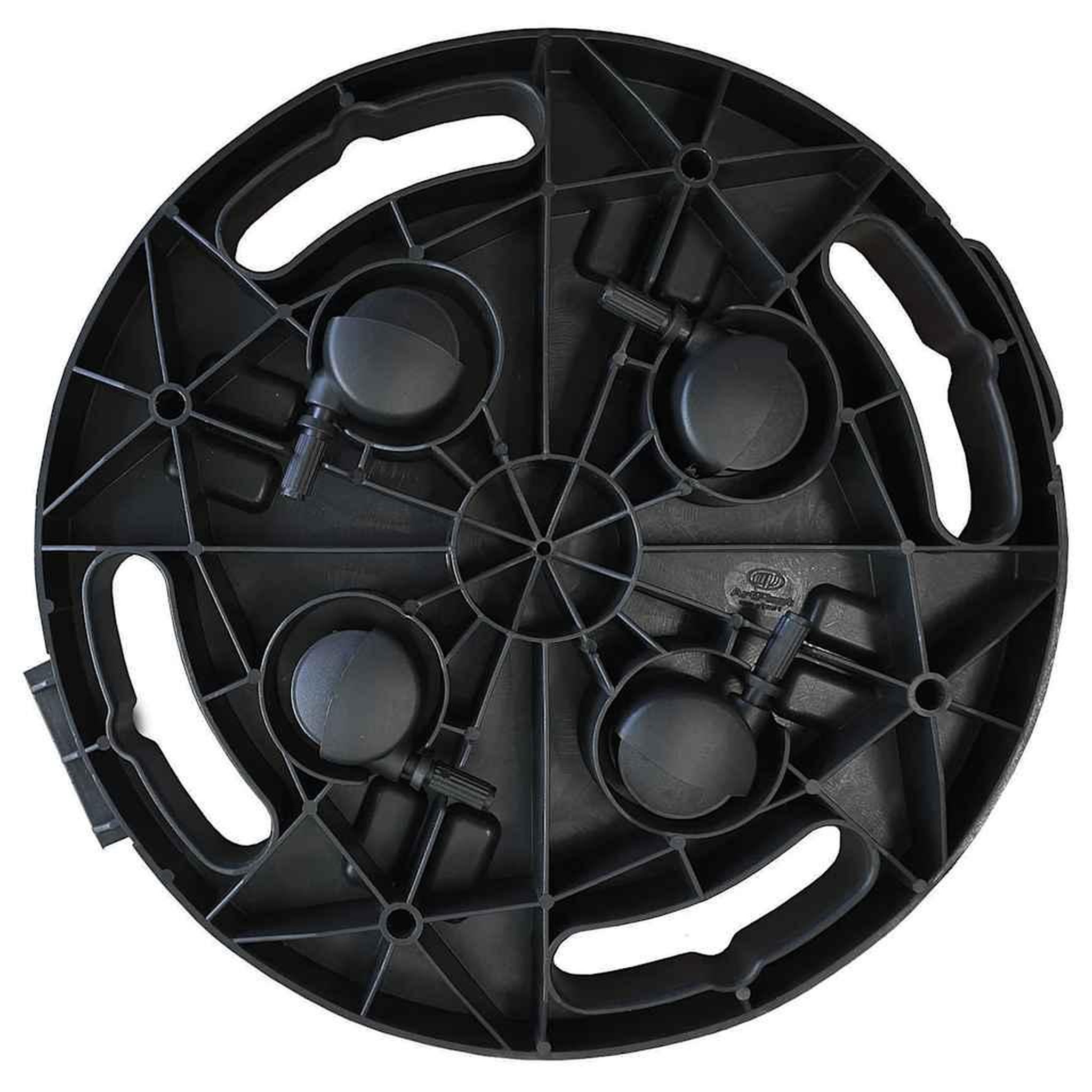 Voir la diapositive 5 : VIDAXL Support sur roulettes pour plantes Diametre 30 cm Noir 170 kg