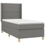 Voir la diapositive 4 : VIDAXL Sommier a lattes de lit matelas LED Gris fonce 80x200cm Tissu