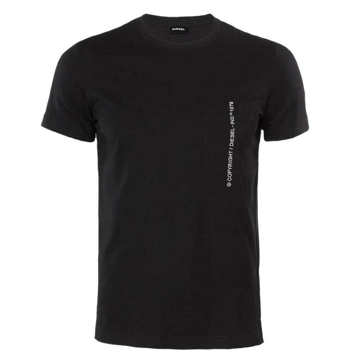 DIESEL T-shirt Noir/Blanc Homme Diesel A19001