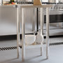 Voir la diapositive 1 : VIDAXL Table de travail de cuisine 55x30x85 cm acier inoxydable