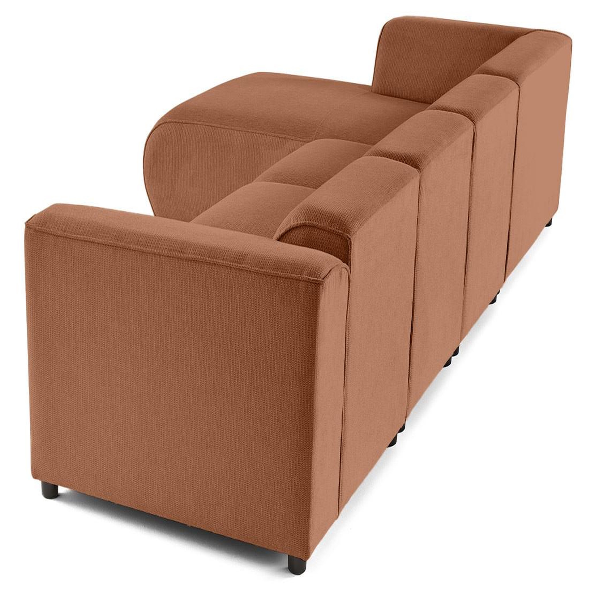 Voir la diapositive 6 : LISA DESIGN Suaro - canapé modulable d'angle gauche 5 places en tissu texturé