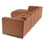 Voir la diapositive 6 : LISA DESIGN Suaro - canapé modulable d'angle gauche 5 places en tissu texturé
