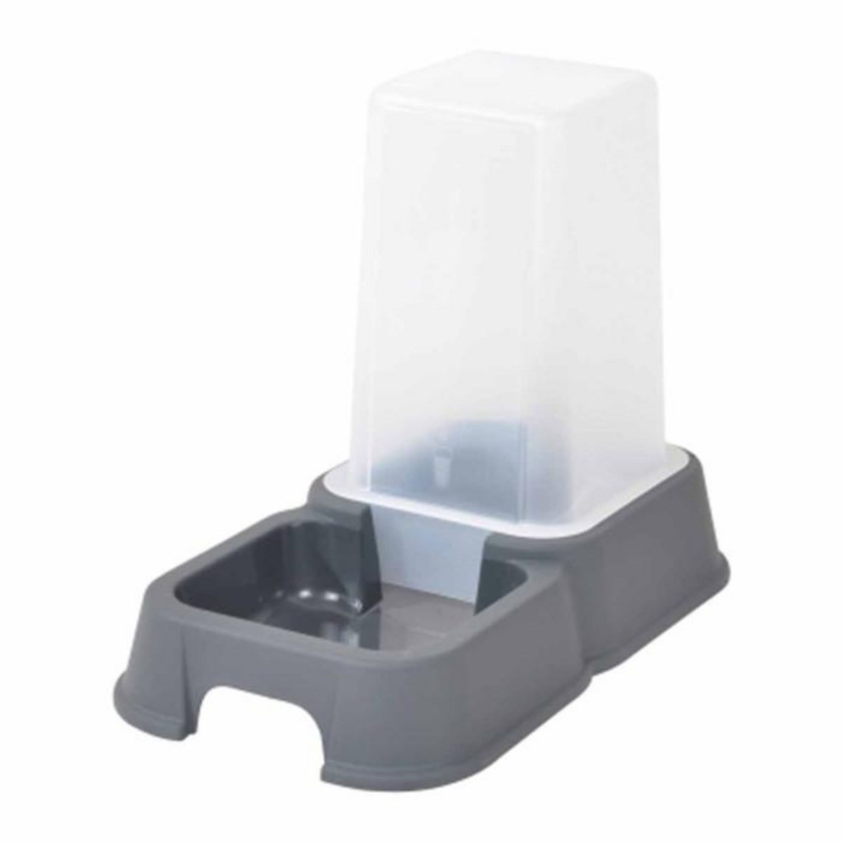 Paris Prix Distributeur d'Eau & Croquettes  Chat  3,5l Gris