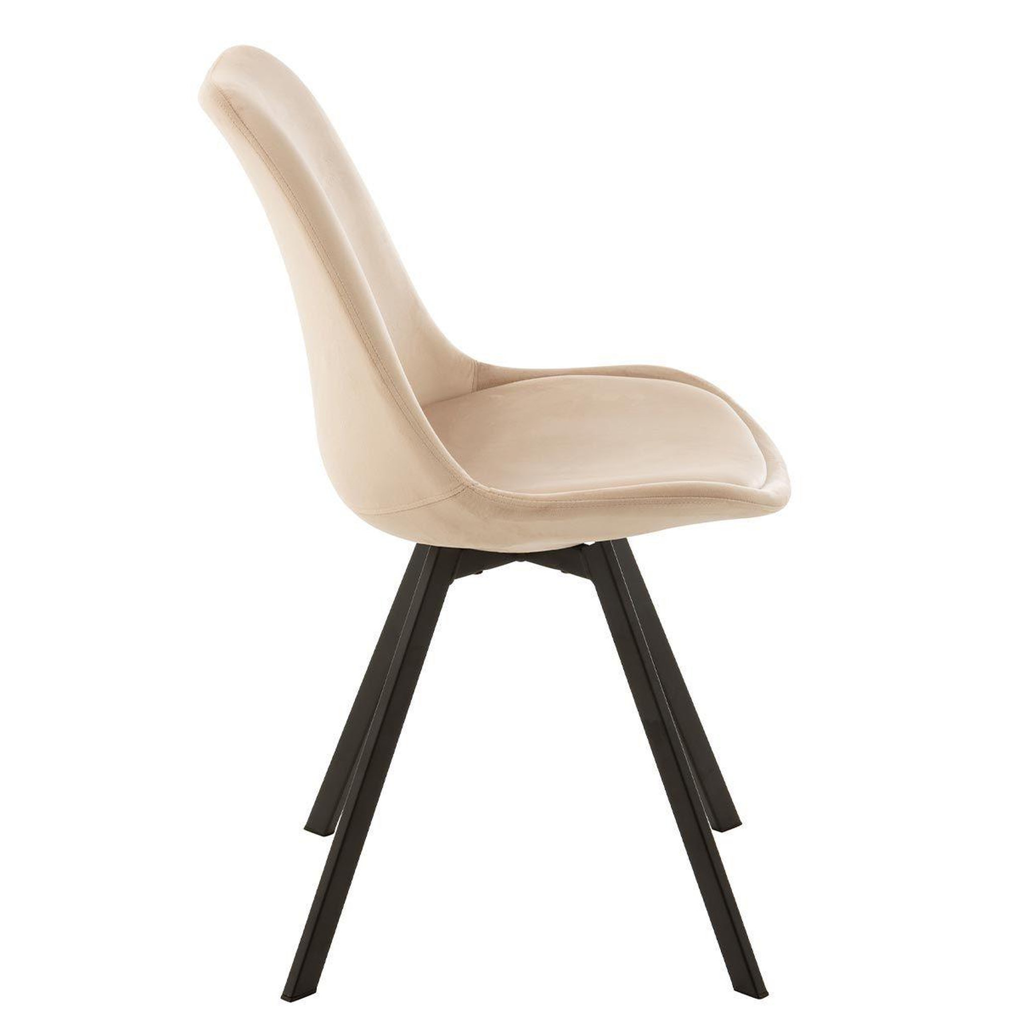 Voir la diapositive 3 : J-LINE Chaise Design  Hélène  84cm Beige