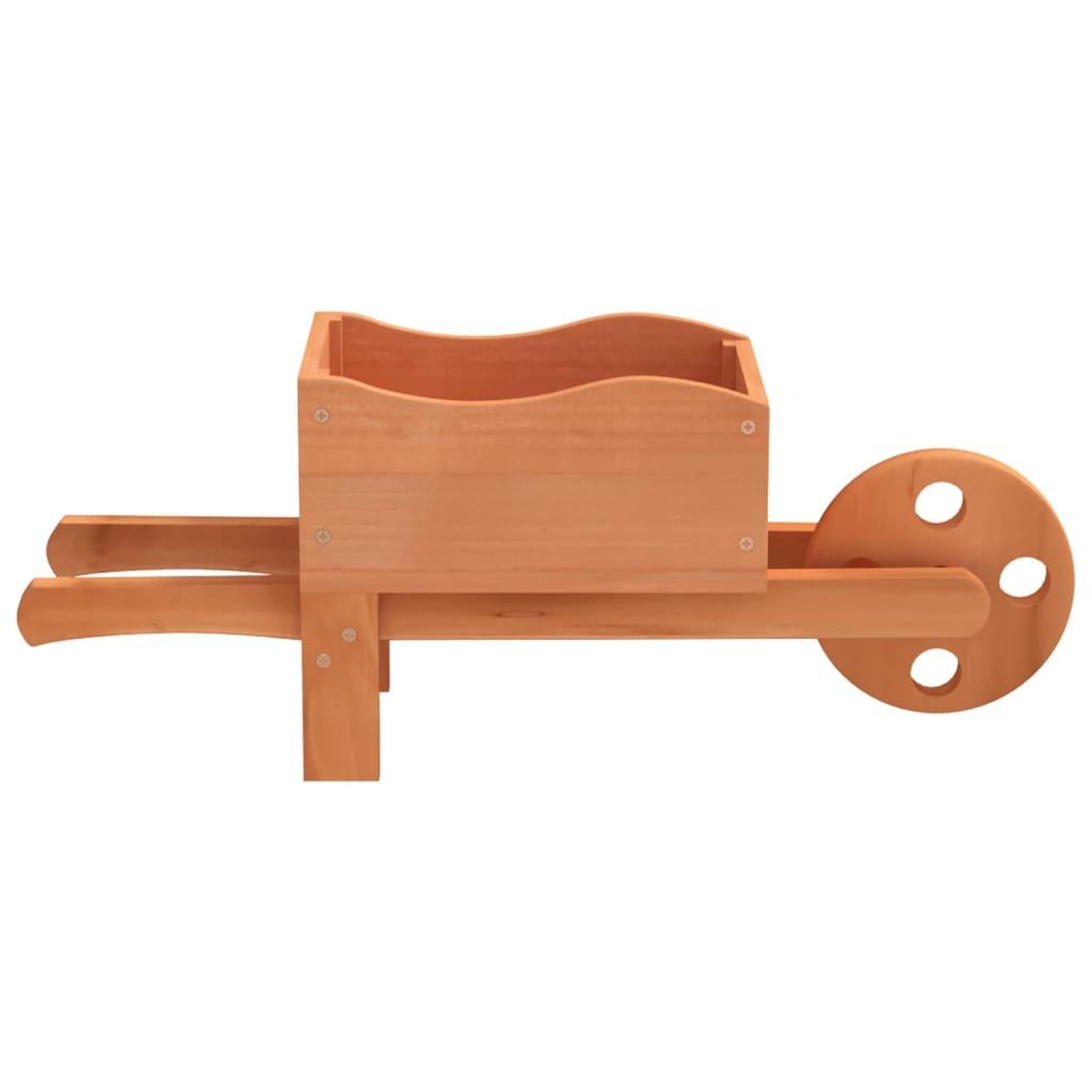 Voir la diapositive 5 : VIDAXL Jardinieres brouette 2 pcs 47x15x19 cm bois de sapin massif