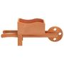 Voir la diapositive 5 : VIDAXL Jardinieres brouette 2 pcs 47x15x19 cm bois de sapin massif
