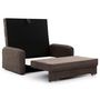 Voir la diapositive 4 : BEST MOBILIER Michelle - canapé droit 3 places convertible avec coffre en velours