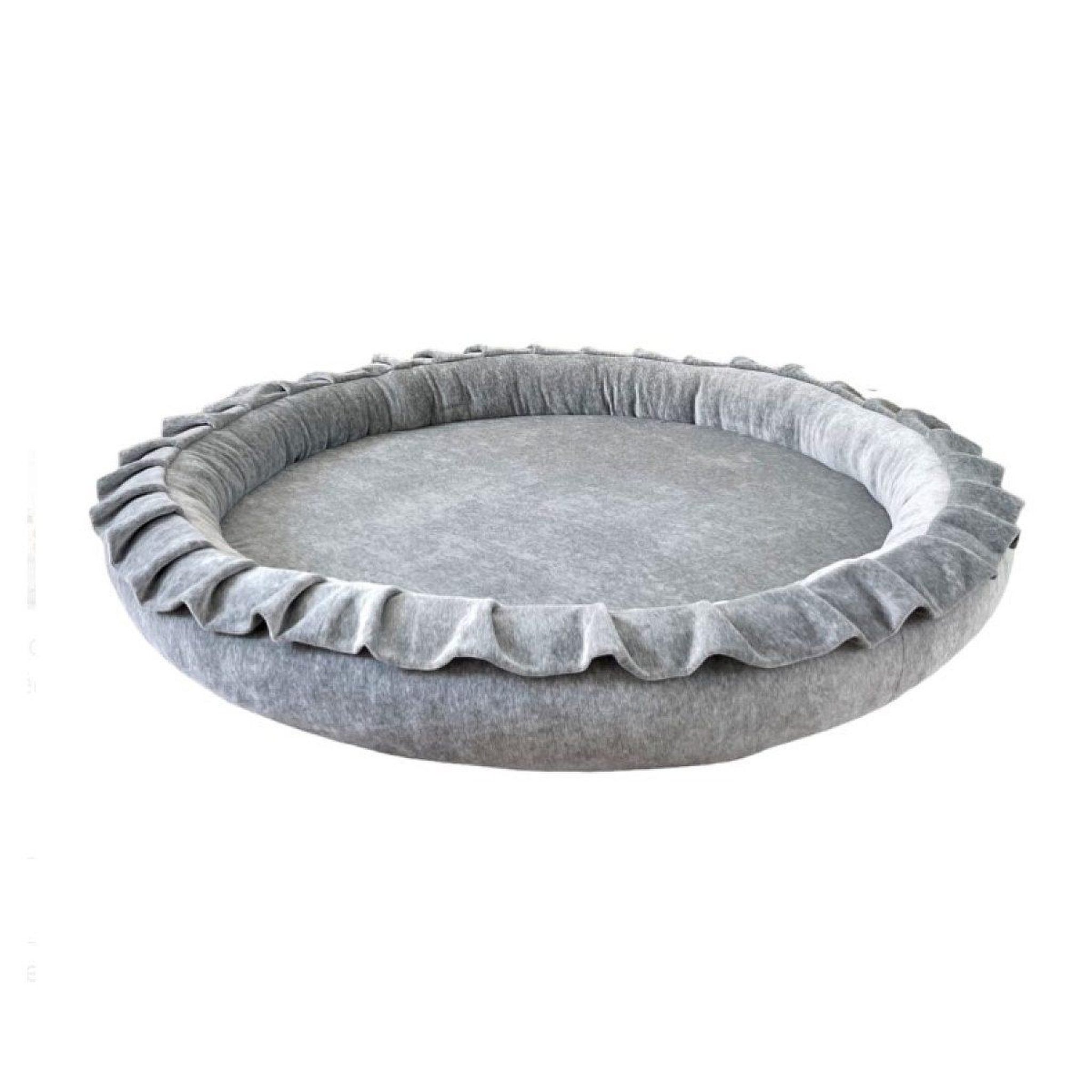 MONIO FOR KIDS Tapis de jeu nest velours gris
