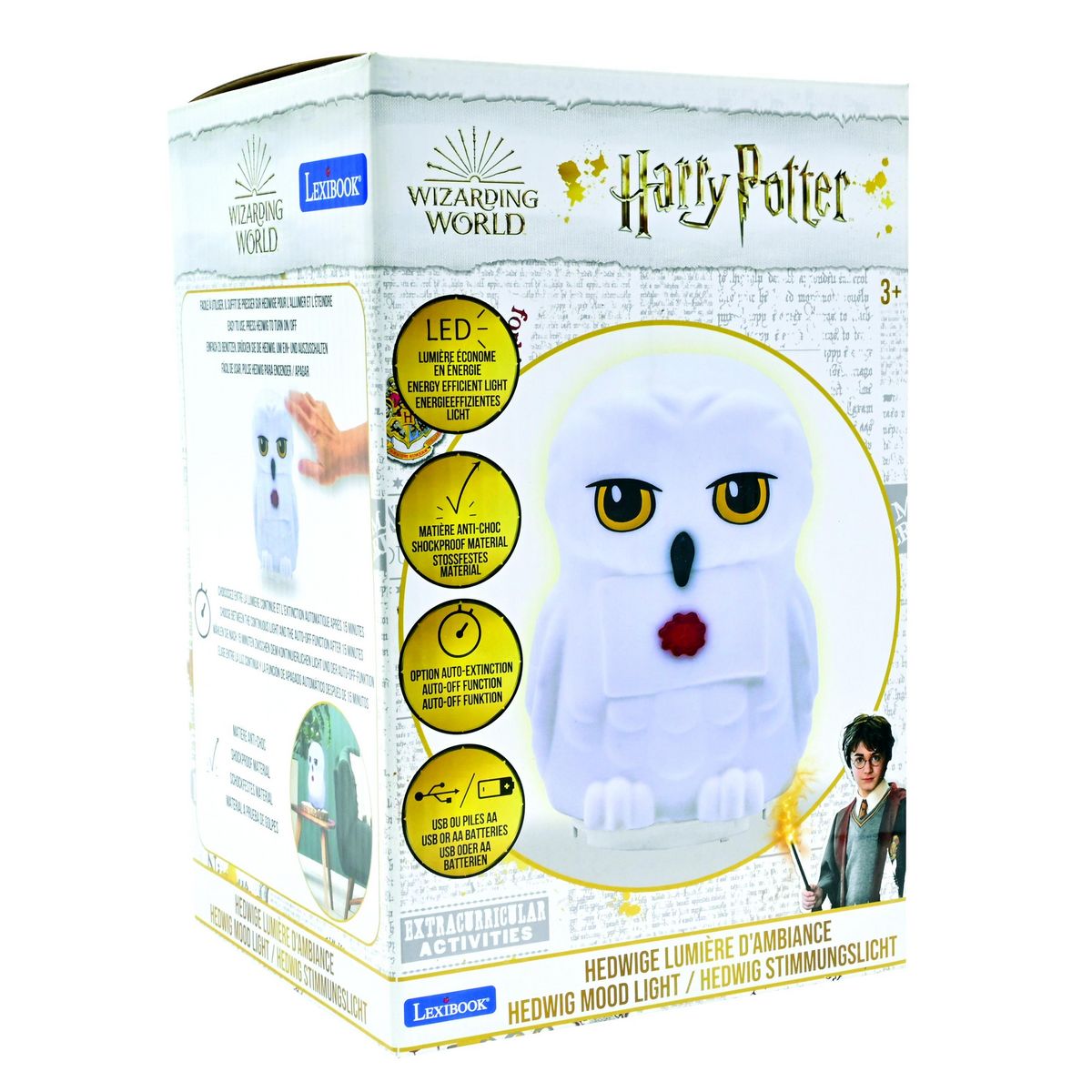 Lexibook Veilleuse en 3D avec diffusion lumière en couleurs