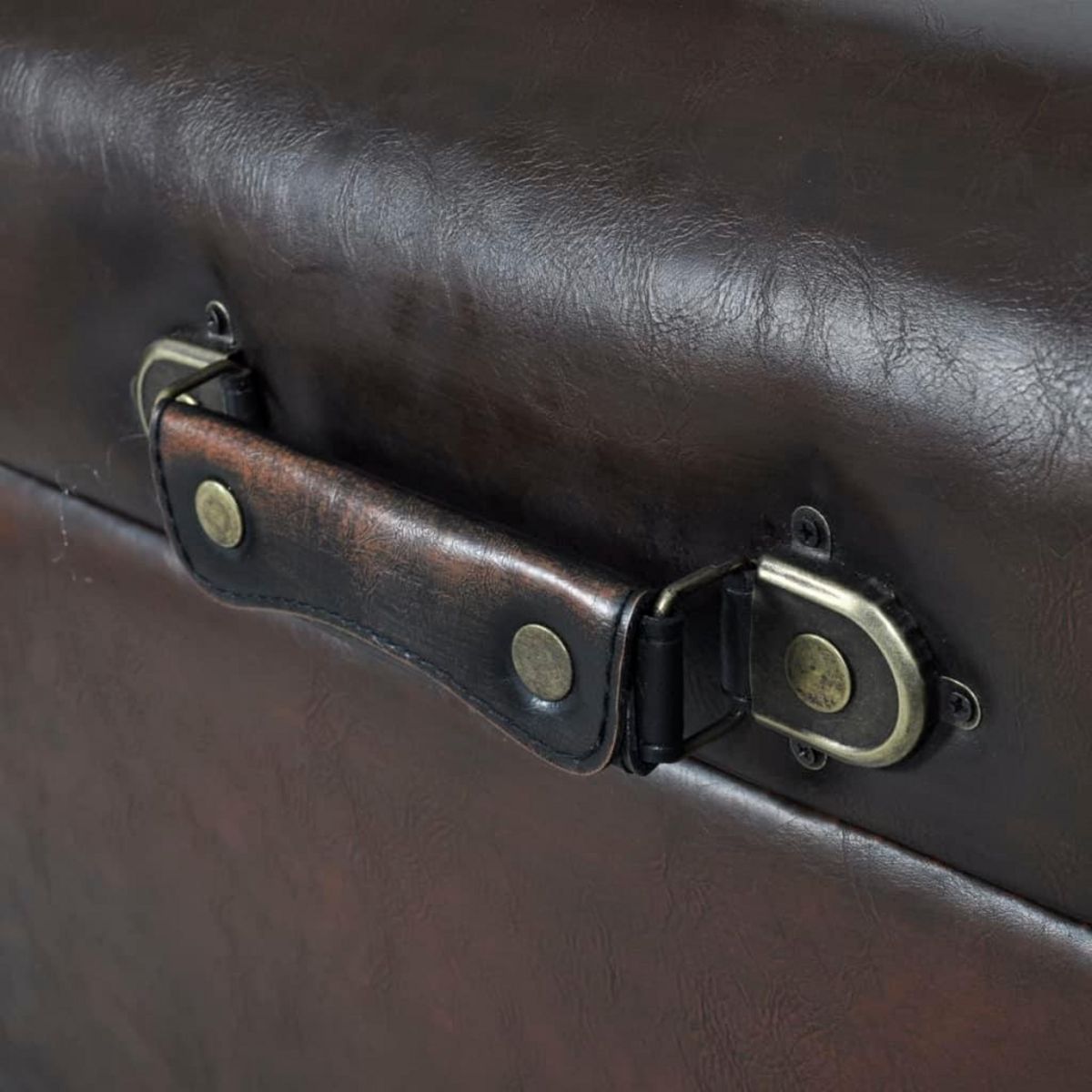 VIDAXL Ensemble de bancs de rangement 3 pcs Marron