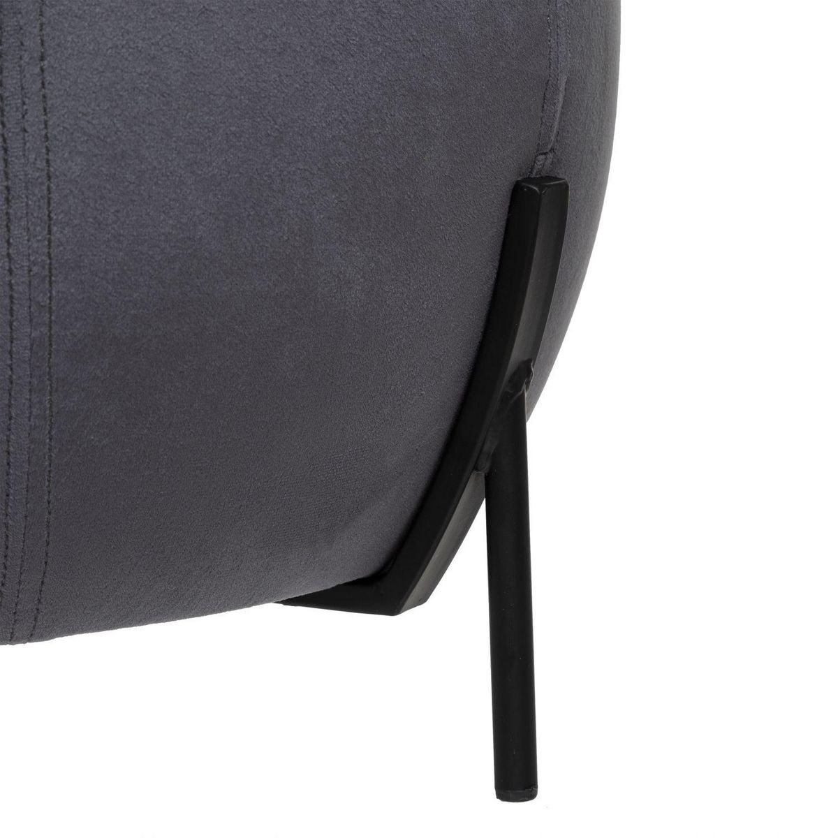 TOILINUX 2 Tabourets design velours Calabaza