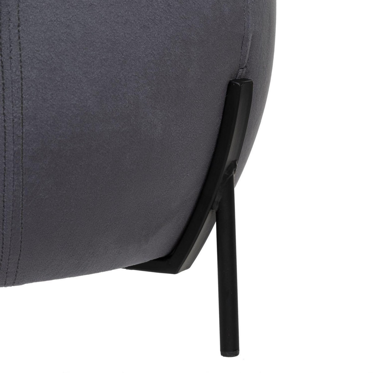 TOILINUX 2 Tabourets design velours Calabaza