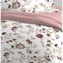Voir la diapositive 2 : Home collection Parure de couette 3 pcs 240x220cm 100% coton 51 fils klothilde