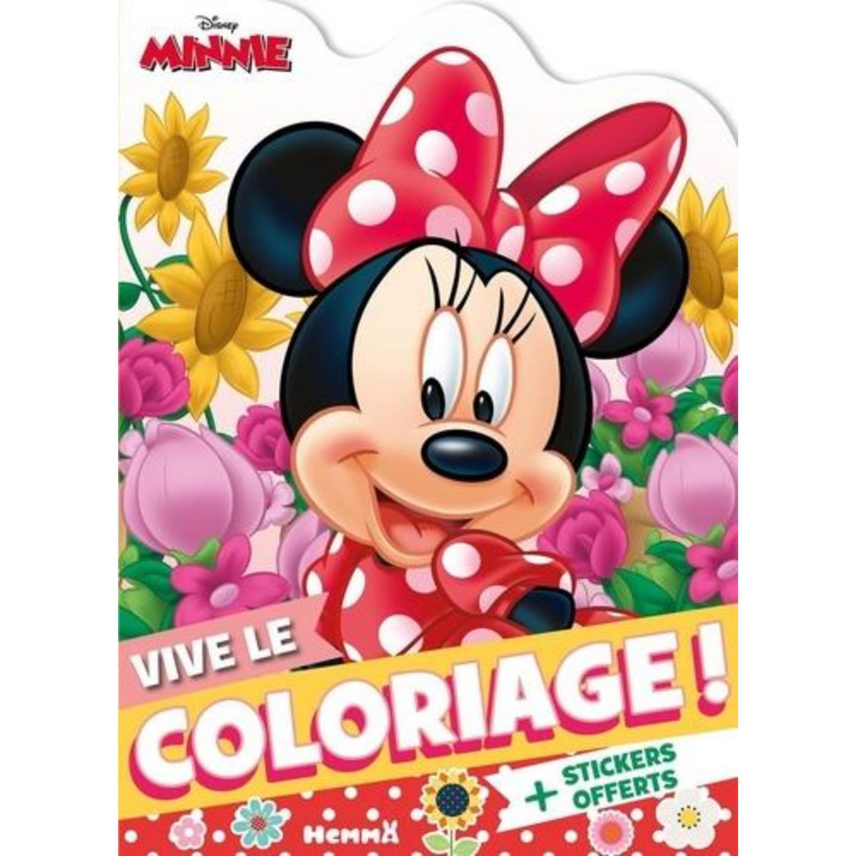 DISNEY MINNIE (MINNIE FLEURIE). + STICKERS OFFERTS, Disney