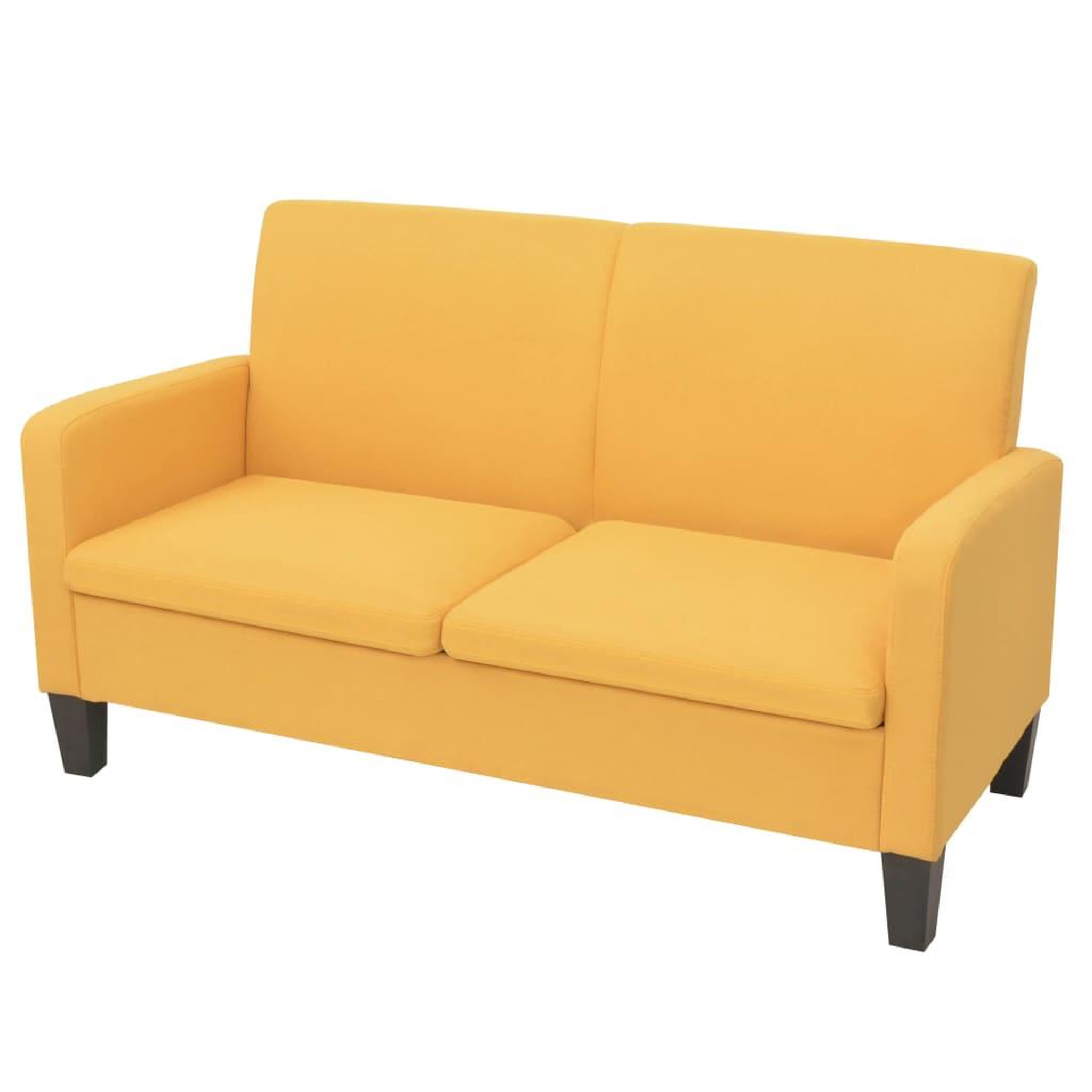 Voir la diapositive 1 : VIDAXL Canape a 2 places 244721 cm jaune