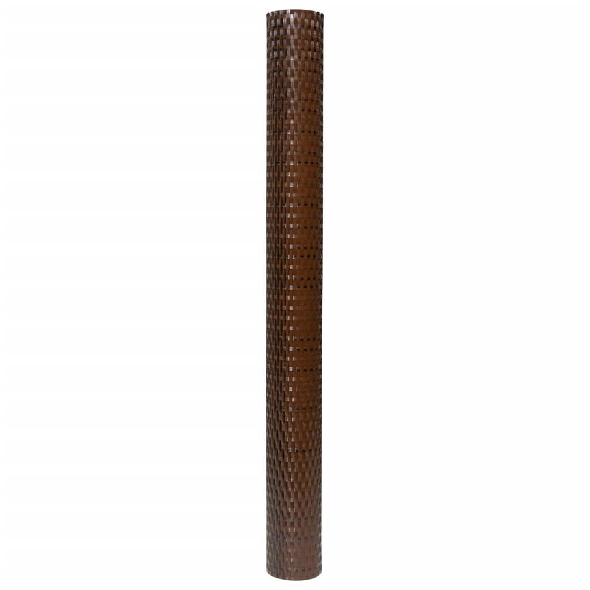 Voir la diapositive 4 : VIDAXL Paravent de balcon brun et noir 300x80 cm resine tressee