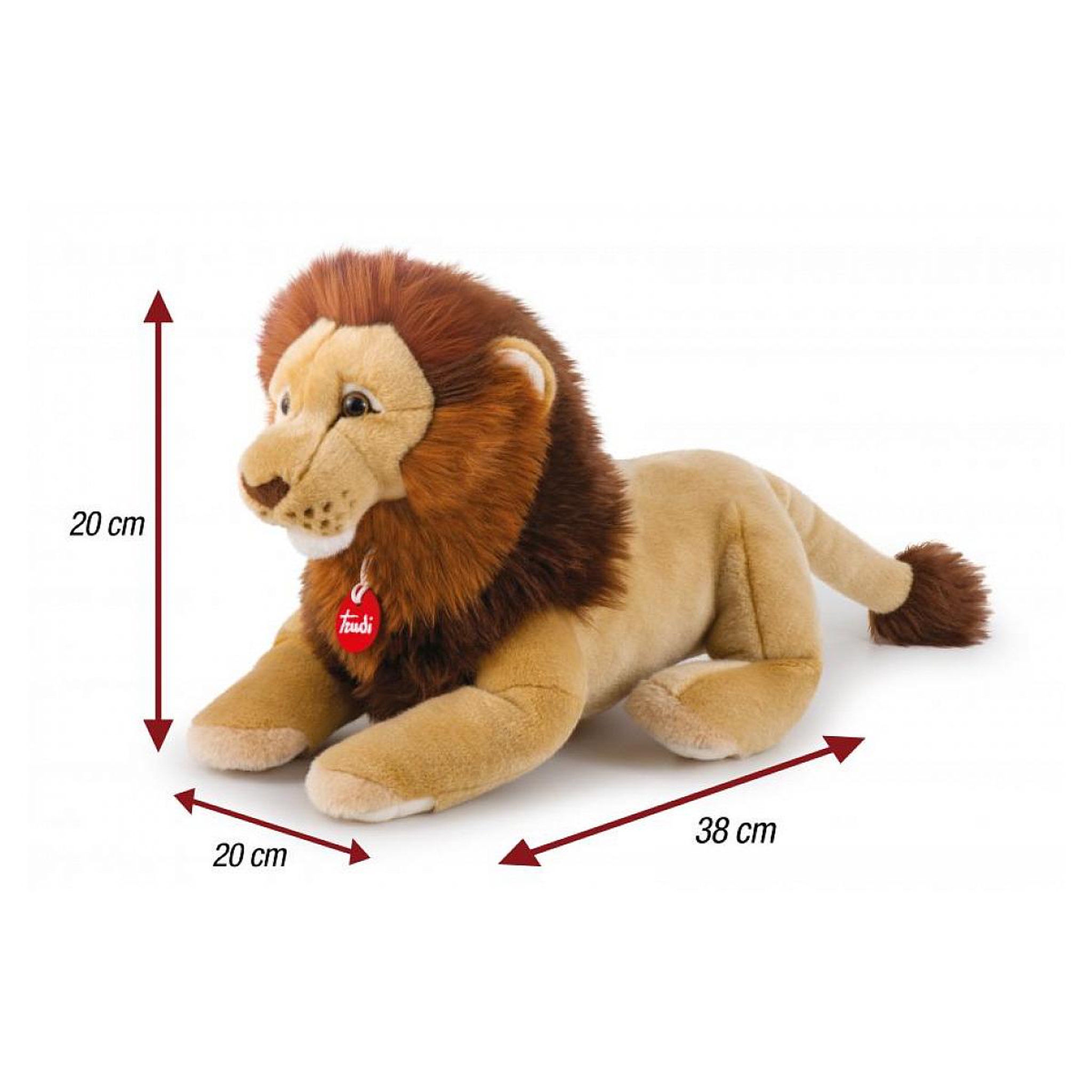 Voir la diapositive 2 : Trudi - peluche lion narciso