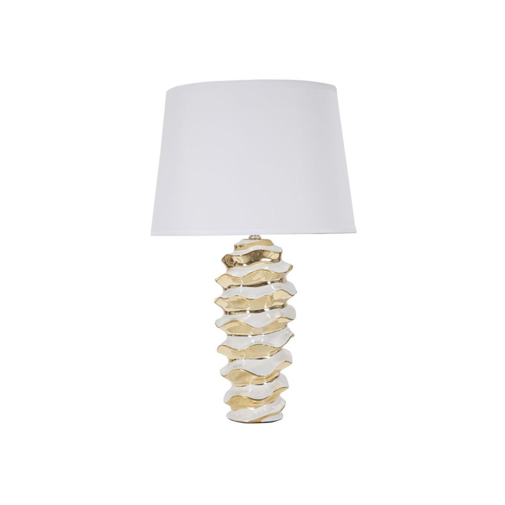 Paris Prix Lampe à poser en céramique  space  53cm blanc & or