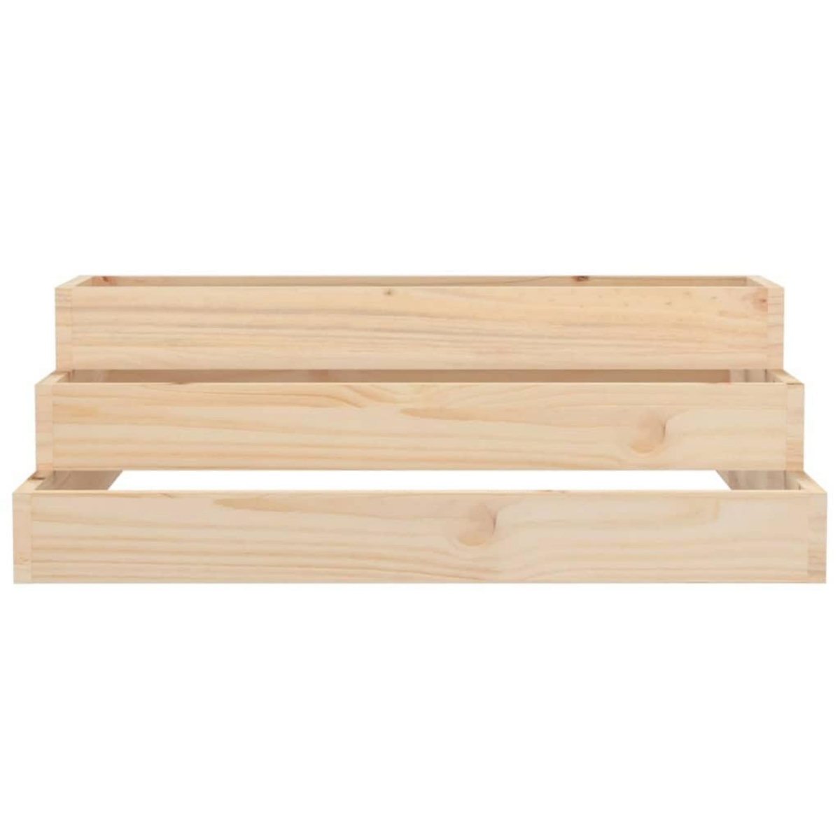 VIDAXL Jardiniere 80x80x27 cm Bois massif de pin