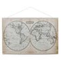 Voir la diapositive 1 : The Home Deco Factory Tableau toile Mappemonde