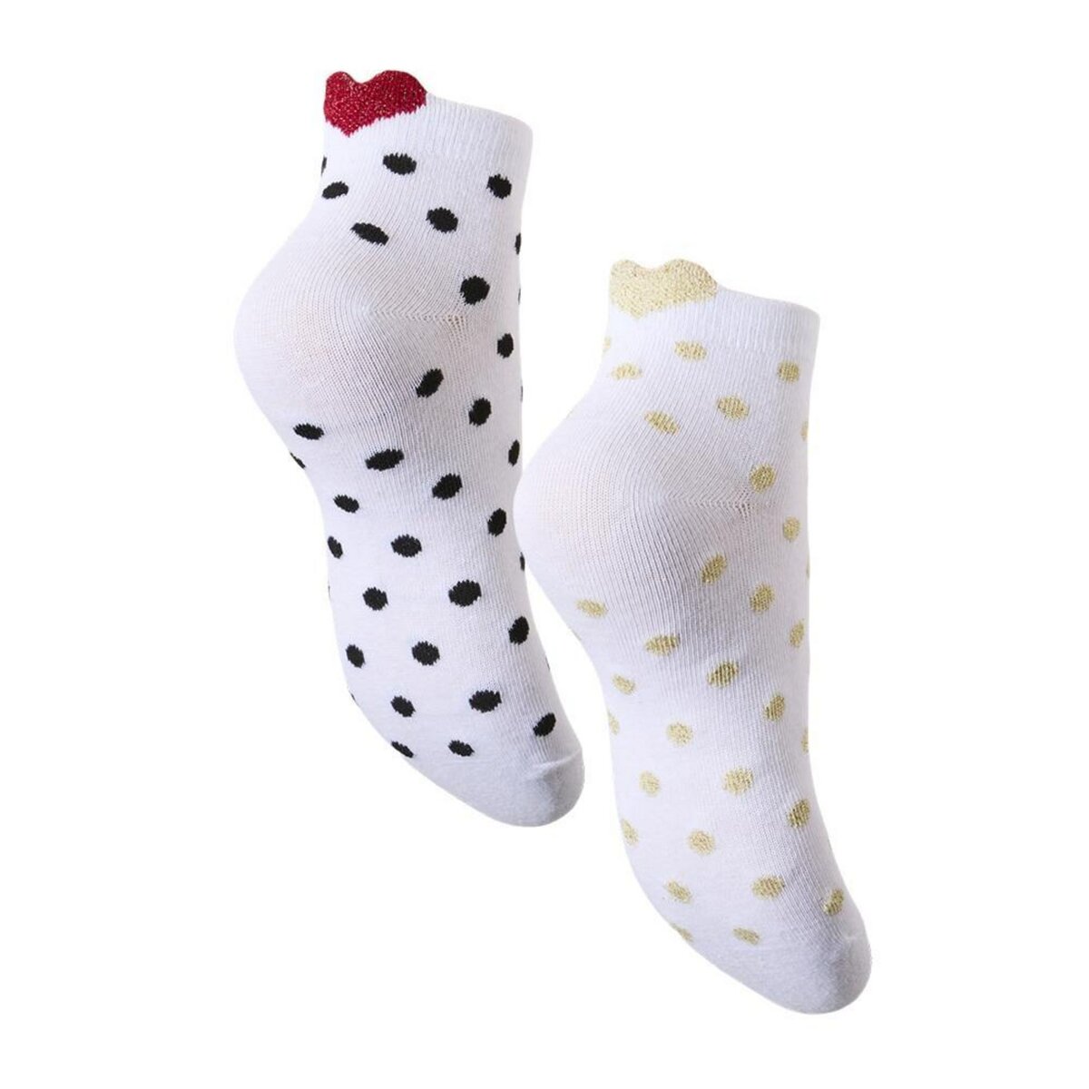 Pieces X2 Paires de Chaussettes hes/Pois Femme Pieces Claura
