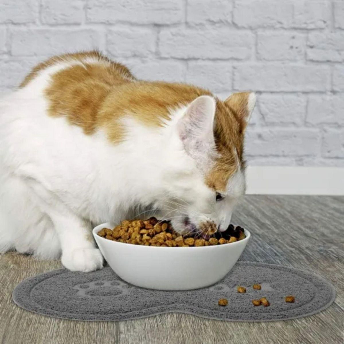 FORNORD Tapis de gamelle antidérapant et anti-poussière MAYA - Gris foncé