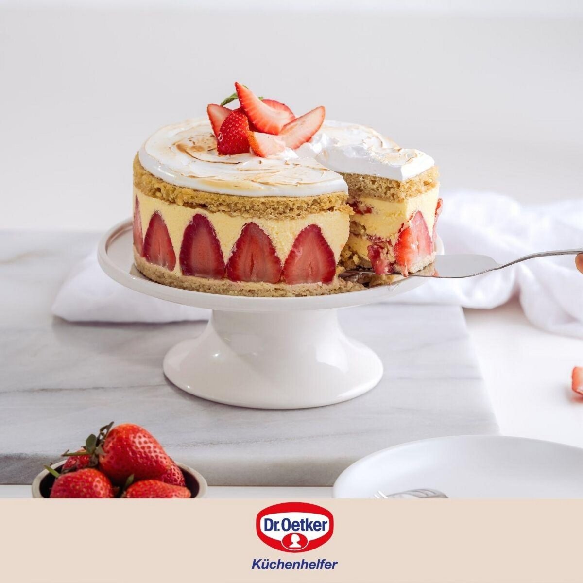 DR.OETKER Ensemble de 2 Moules à manqué fond amovible 26,5 cm Dr Oetker Back Liebe