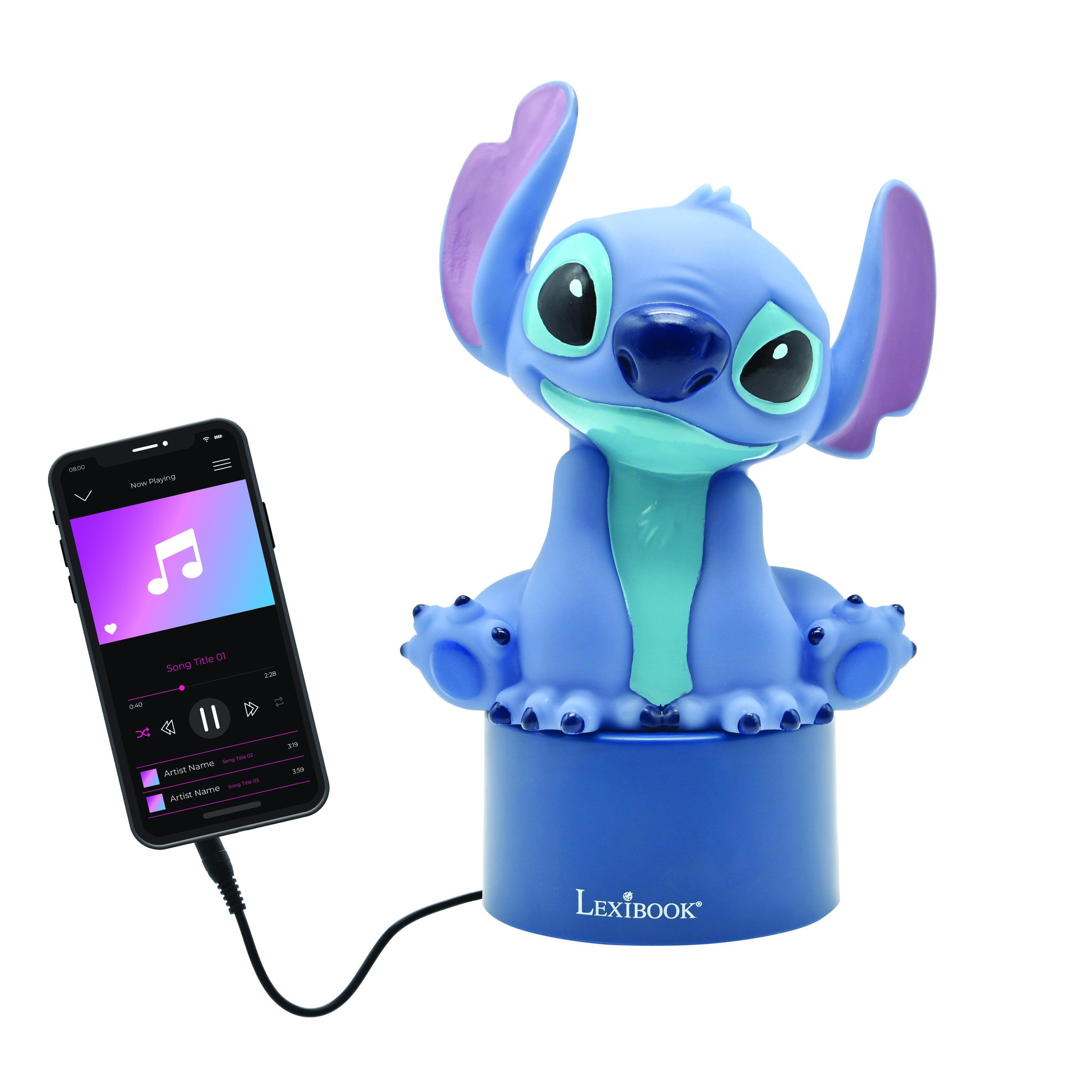 Voir la diapositive 5 : Lexibook Enceinte veilleuse Stitch
