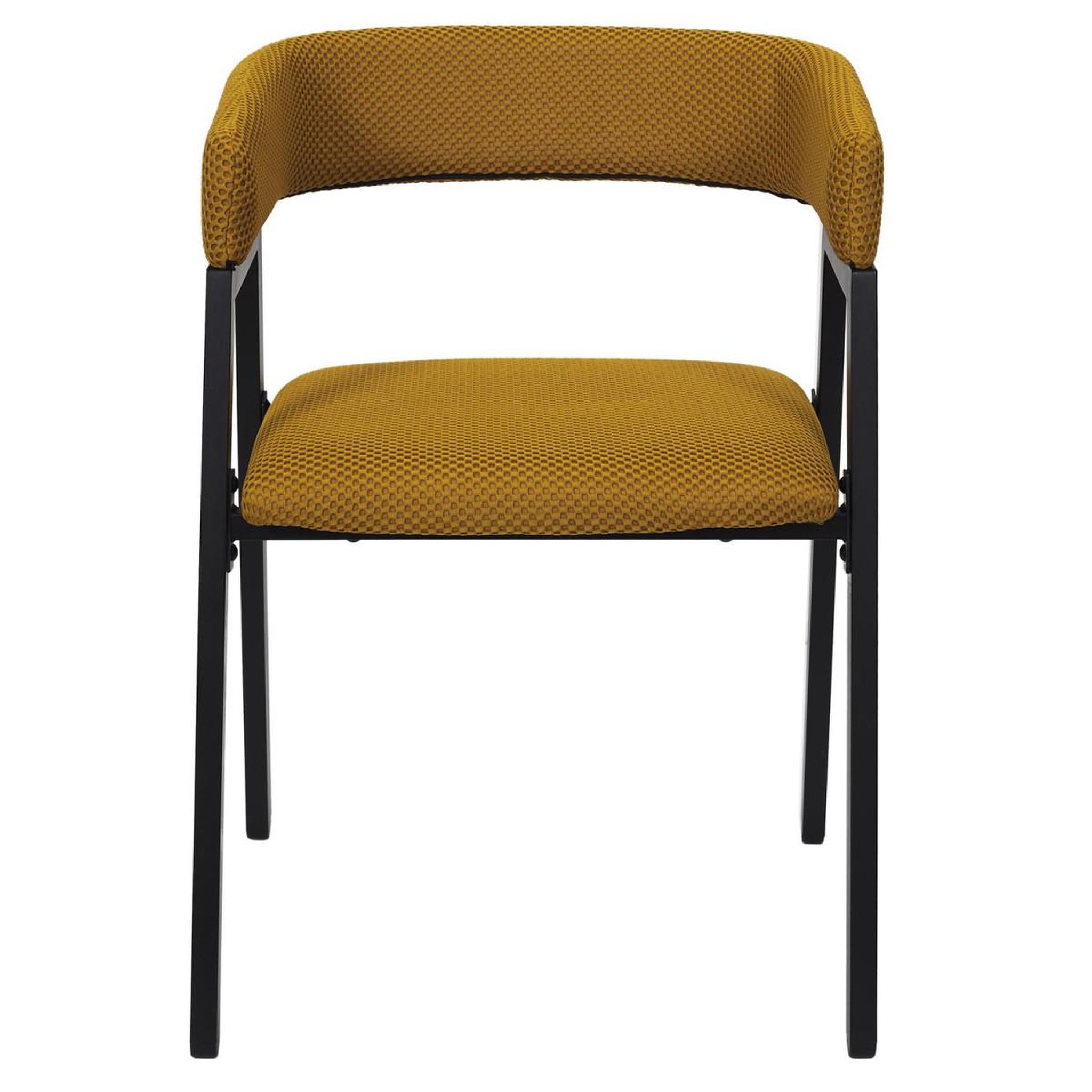 Voir la diapositive 3 : The Home Deco Factory Lot de 2 chaises design  atome  74cm jaune